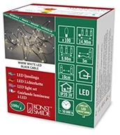 Sprzęt do nurkowania - Konstsmide 6387  100 łańcuch świetlny LED kropla/do użytku wewnątrz pomieszczeń (IP20)/100 ciepłe białe diody/3 V wewnętrzny transformator/drutu czarna 6387-100 - miniaturka - grafika 1