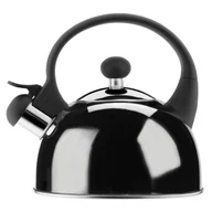 Czajniki na gaz - Galicja Czajnik nierdzewny czarny Molly 1,7 L - miniaturka - grafika 1