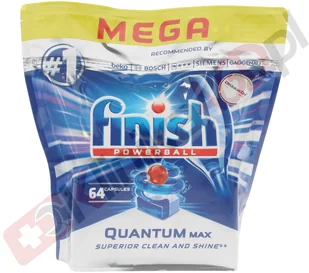 Finish Finish Calgonit Tabletki do zmywarki Quantum Jabłko i limonka 64szt. NN-HBY-XT64-002 - Środki do zmywarek - miniaturka - grafika 5