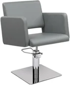 Meble fryzjerskie - Ayala Fotel fryzjerski Lea szary baza kwadrat - miniaturka - grafika 1