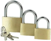 Kłódki - Brüder Mannesmann Mannesmann SB M 413-03 zestaw kłódek, 3 elementy (25, 30+40 mm) M 413-03 - miniaturka - grafika 1