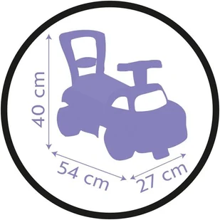 Smoby Lumarko Jeździk Minnie Pchacz Różowy 720532 Lek - Jeździki dla dzieci - miniaturka - grafika 6