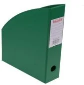 Przybory szkolne - Biurfol Pojemnik na czasopisma 10 cm jasnozielony - miniaturka - grafika 1