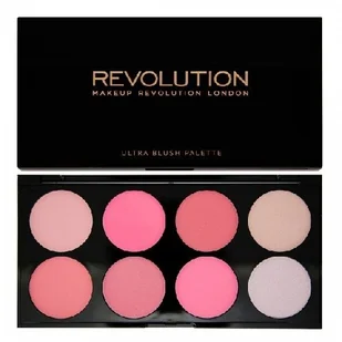 Makeup Revolution Blush & Contour Palette paleta 8 róży do policzków All About Pink 13g - Pudry do twarzy - miniaturka - grafika 2