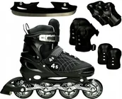 Rolki - Zestaw: łyżworolki 2w1 rolki + Ochraniacze 38-41 - miniaturka - grafika 1