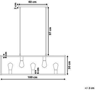Beliani Lampa wisząca czarna BAYAS - Lampy sufitowe - miniaturka - grafika 8
