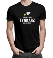Koszulki męskie - Koszulkowy Jedyny taki tynkarz na świecie - męska koszulka z nadrukiem 13469 - miniaturka - grafika 1