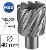 Wiertła - HSS Fi 40 x 30 mm Frez Trepanacyjny Wiertło rurowe - miniaturka - grafika 1