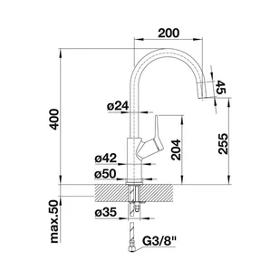 Blanco CARENA antracyt 520971 - Baterie kuchenne - miniaturka - grafika 3