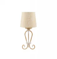 Lampy stojące - Jupiter Sofia Nocna 1594 41cm ecru złoto - miniaturka - grafika 1