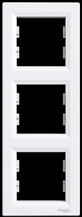 Schneider Ramka 3-krotna pionowa, biała Asfora (EPH5810321) - Klawisze i ramki - miniaturka - grafika 2