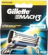 Maszynki do golenia i wkłady - Gillette Mach 3 Manual HD Wkład do maszynki do golenia 4szt P&G - miniaturka - grafika 1