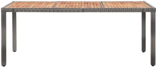 vidaXL 9-cz. zestaw mebli ogrodowych z poduszkami, polirattan, szary - Meble ogrodowe vidaXL 9-cz. zestaw mebli ogrodowych z poduszkami, polirattan, szary - Meble ogrodowe - miniaturka - grafika 13