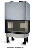 Wkłady kominkowe - Nordica La Extraflame Wkład kominkowy La Monoblocco 800 Angolo DX - miniaturka - grafika 1