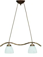 Lampy sufitowe - Lampex Lampa wisząca Classic 2 439/2 B+Z - miniaturka - grafika 1