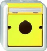 Pozostałe oświetlenie - Gira 027130 Włącznik obudowa z 22.5 MM wassergeschutz natynkowy, szary - miniaturka - grafika 1