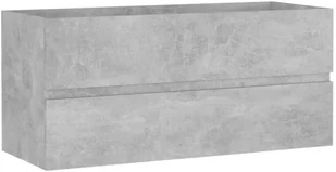 vidaXL Szafka pod umywalkę, szarość betonu, 100x38,5x45 cm, płyta vidaXL - Szafki łazienkowe - miniaturka - grafika 3