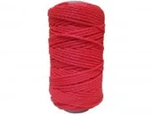Akcesoria do pakowania - TIERRA Sznurek ozdobny 10 dag 50 mb czerwony SZOZCZE/10DAG - miniaturka - grafika 1