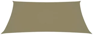 vidaXL Prostokątny żagiel ogrodowy, tkanina Oxford, 2,5x4,5 m, beżowy 135153 - Parasole ogrodowe - miniaturka - grafika 3