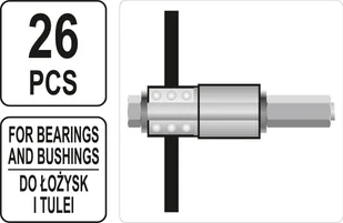 Yato ZESTAW DO OBSŁUGI ŁOŻYSK I TULEI - Narzędzia warsztatowe - miniaturka - grafika 2