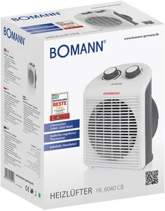 BOMANN Termowentylator grzejnik elektryczny farelka Bomann HL 6040 CB - Ogrzewanie przenośne - miniaturka - grafika 8