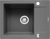 Zlewozmywaki - Pyramis Zlew MIDO 62x50) 1B 1D szary beton 70088101) 70088101 - miniaturka - grafika 1