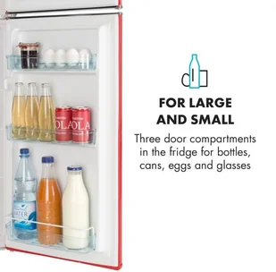 Lodówka Klarstein Audrey Czerwony - Lodówki - miniaturka - grafika 6