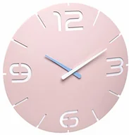 Zegary - TFA Dostmann Contour Design radiowy zegar ścienny, 60.3536.16, tworzywo sztuczne, delikatny róż/biały,  350 x (wys.) 35 mm, 60.3536.16 - miniaturka - grafika 1