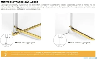 NEW TRENDY Avexa Gold Shine drzwi wnękowe 140x200 cm przejrzyste lewe EXK-1642 | - Akcesoria do armatury i ceramiki NEW TRENDY Avexa Gold Shine drzwi wnękowe 140x200 cm przejrzyste lewe EXK-1642 | - Akcesoria do armatury i ceramiki - miniaturka - grafika 4