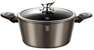 Garnki - Berlinger Haus Garnek ze szklaną pokrywką z kolekcji Metallic Line 28 cm - miniaturka - grafika 1