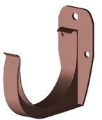 Rynny i akcesoria - Gamrat Uchwyt rynnowy fi100 ciemny brąz - miniaturka - grafika 1