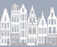 Okleiny - d-c-fix Folia statyczna DOMKI szer. 45 cm - miniaturka - grafika 1