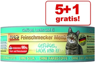 Mac´S 5 + 1 gratis! MAC´s Cat Feinschmecker 6 x 100 g Cielęcina & drób - Mokra karma dla kotów - miniaturka - grafika 4