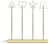Oświetlenie świąteczne - Markslojd 705254 - Świąteczny świecznik GINGER 4xE5/0,8W/230/12V mosiądz - miniaturka - grafika 1