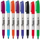 Markery permanentne - Sharpie Marker permanentny Fine Point okrągły - miniaturka - grafika 1