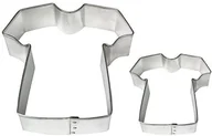 Formy do ciast - PME pme sc616 do wykrawania ciasteczek-i ciasto z motywem z T-Shirt, mały i duży format, asortyment, stal nierdzewna, srebrna, 9 x 2 x 9 cm, 2-częściowy SC616 - miniaturka - grafika 1