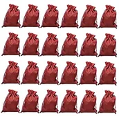 Opakowania i torebki na prezenty - Pajoma 50211.0 worek z juty, z ochraniaczem, zestaw, 24 sztuki, czerwony 50211.0 - miniaturka - grafika 1