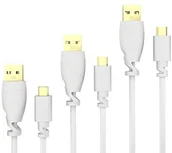 Kable USB - KabelDirekt Przewód 3 X bezpośrednio kabel micro-USB 2.0  Top Series, biały 847 - miniaturka - grafika 1