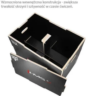 HMS DSC02 SKRZYNIA PLYOMETRYCZNA WZMOCNIONA 750x600x500MM 1009263 - Pozostały sprzęt i akcesoria do ćwiczeń - miniaturka - grafika 5