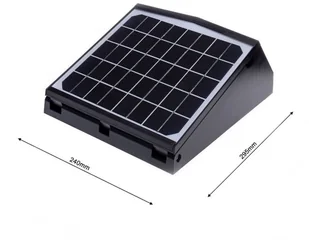 Milagro Czarna Lampa Solarna Transformer 15 W 4000 K IP65 EKO2004 - Lampy ogrodowe - miniaturka - grafika 7