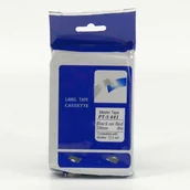 Taśmy do drukarek barwiące - Brother NoName Taśma PT-S441 do czarny druk/czerwony podkład nielaminowany 8m 18mm - miniaturka - grafika 1