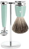 Kosmetyki i akcesoria do pielęgnacji brody - Mühle Rytmo Pure Badger zestaw do golenia Mint - miniaturka - grafika 1