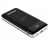 Akcesoria do tabletów i e-booków - Power Bank Swissten 10000mAh Micro USB/USB-C/Lightning QC 3.0 Qi 22013927) Czarna - miniaturka - grafika 1