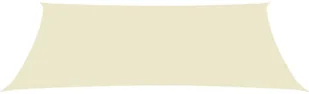 vidaXL Prostokątny żagiel ogrodowy, tkanina Oxford, 5x8 m, kremowy 135221 - Parasole ogrodowe - miniaturka - grafika 3
