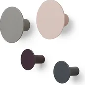 Wieszaki i stojaki - Blomus Haczyki ścienne w zestawie Ponto 4 szt. mix 65801 - miniaturka - grafika 1