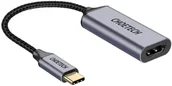 Ładowarki do telefonów - Choetech Choetech przejściówka adapter HUB USB Typ C (męski) na HDMI (żeński) 4K 60Hz szary (HUB-H10) - miniaturka - grafika 1