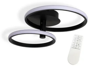 BERGE LAMPA LED TORONTO SUFITOWO - ŚCIENNA 40W CZARNA - MULTIKOLOR (3000-6000K) + PILOT LAMPA-B7209 - Lampy ścienne BERGE LAMPA LED TORONTO SUFITOWO - ŚCIENNA 40W CZARNA - MULTIKOLOR (3000-6000K) + PILOT LAMPA-B7209 - Lampy ścienne - miniaturka - grafika 1