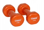 Hantle i ciężarki - Hantle Hantelki Ciężarki Winylowe 2x2KG - miniaturka - grafika 1