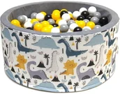 Suche baseny - Welox Suchy basen dla dzieci 90x40 z kulkami piłeczkami 7cm - Dinos WL-B-X41 - miniaturka - grafika 1