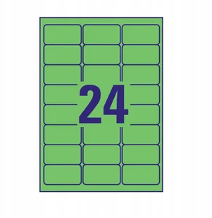 Zweckform Etykiety usuwalne kolorowe 63,5 x 33,9 mm, 480 etykiet, zielone ZW154-4 - Etykiety do drukarek - miniaturka - grafika 5